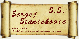Sergej Stanišković vizit kartica